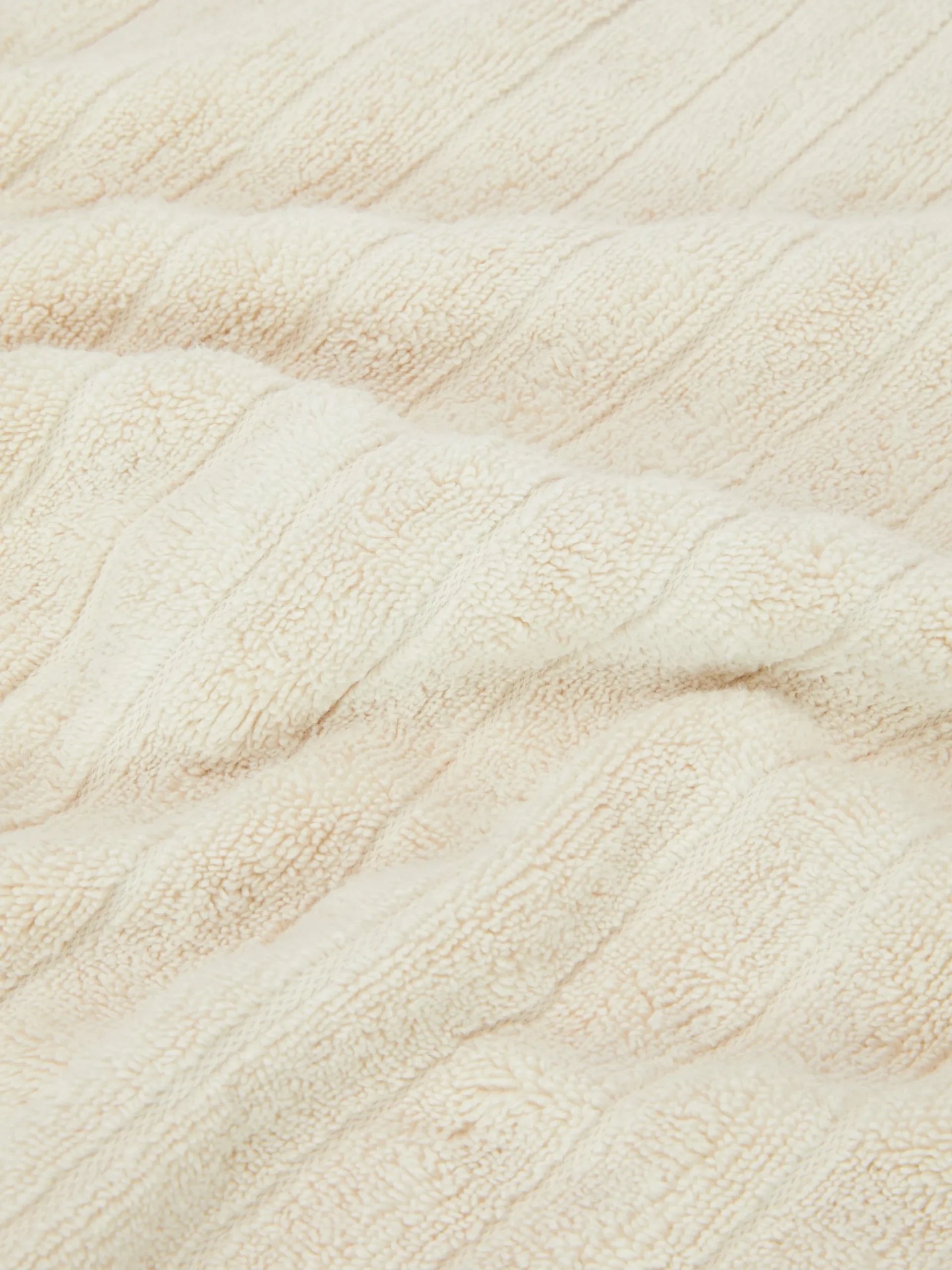 Serviettes|Primark Serviette De Bain Côtelée Texturée Crème clair