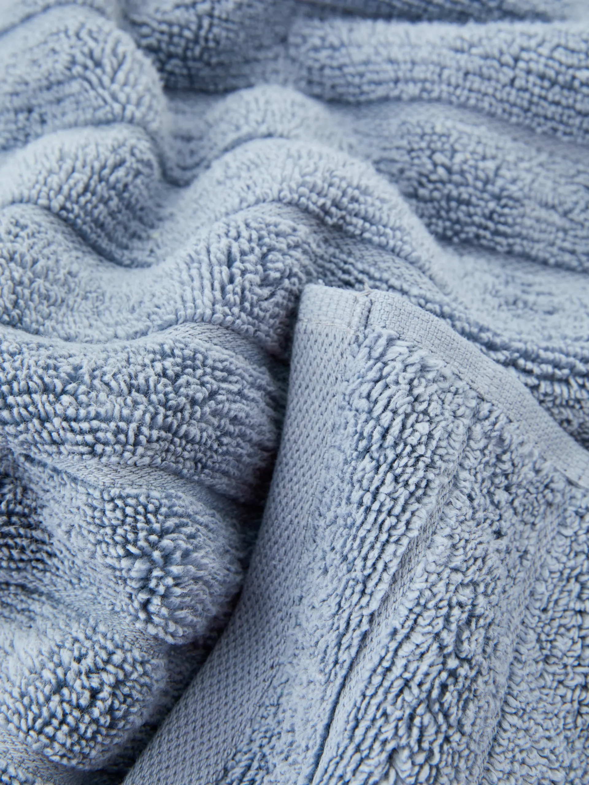 Serviettes|Primark Serviette De Bain Côtelée Texturée Bleu moyen