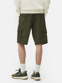 Shorts|Primark Short Cargo Avec Cordon De Serrage Kaki