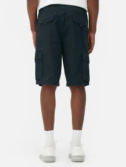 Shorts|Primark Short Cargo Avec Cordon De Serrage Bleu marine
