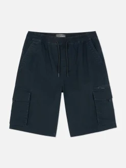 Shorts|Primark Short Cargo Avec Cordon De Serrage Bleu marine