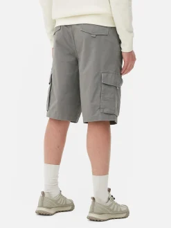 Shorts|Primark Short Cargo Avec Cordon De Serrage Gris