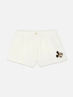 Bas De Pyjama|Primark Short De Pyjama Gaufré Disney Mickey Mouse Ivoire