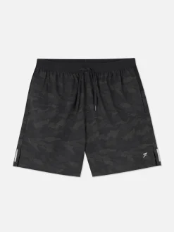 Shorts|Vêtements De Sport|Primark Short De Sport à Motifs Réfléchissants Anthracite