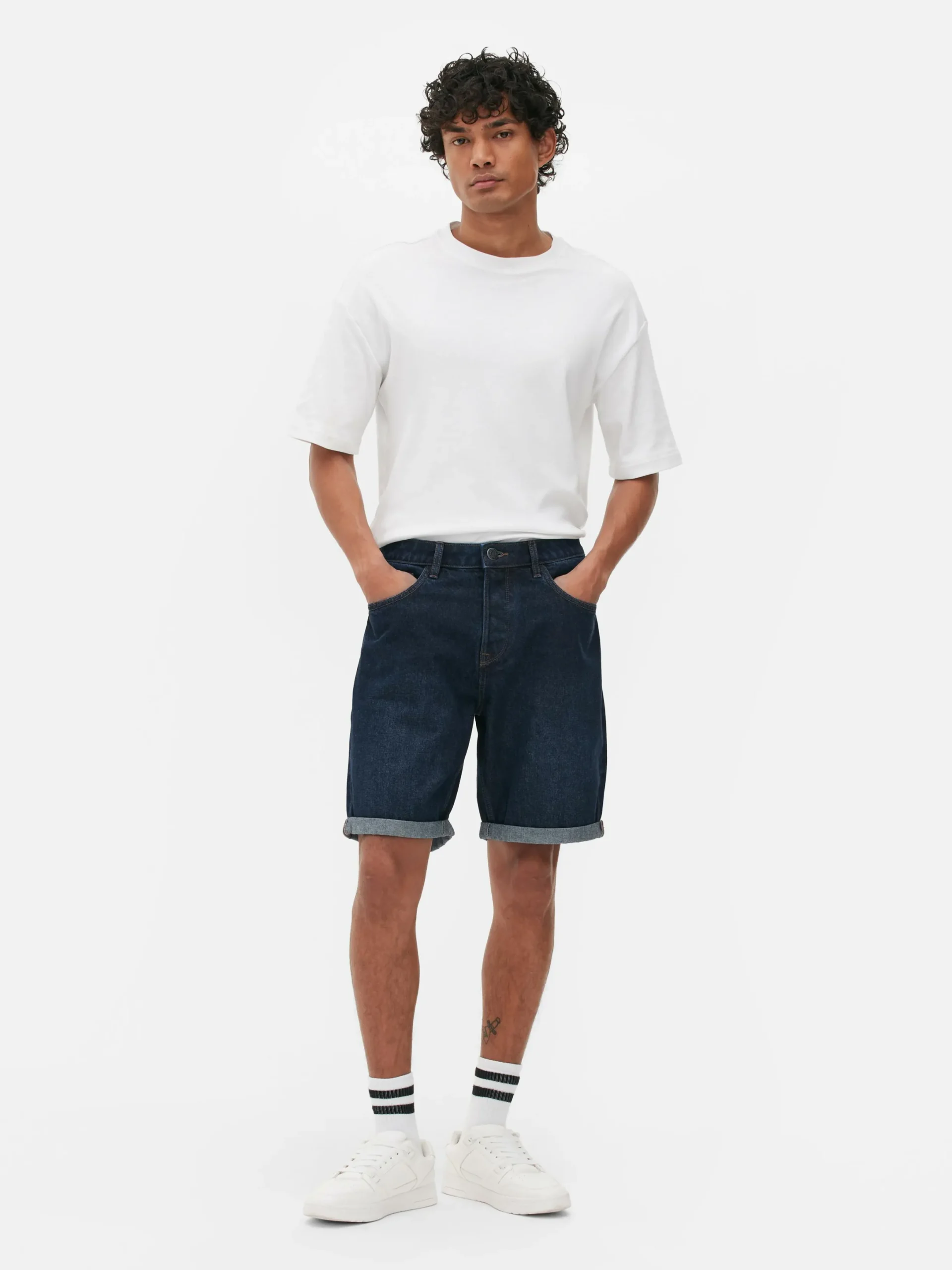 Shorts|Primark Short Droit En Jean Bleu foncé