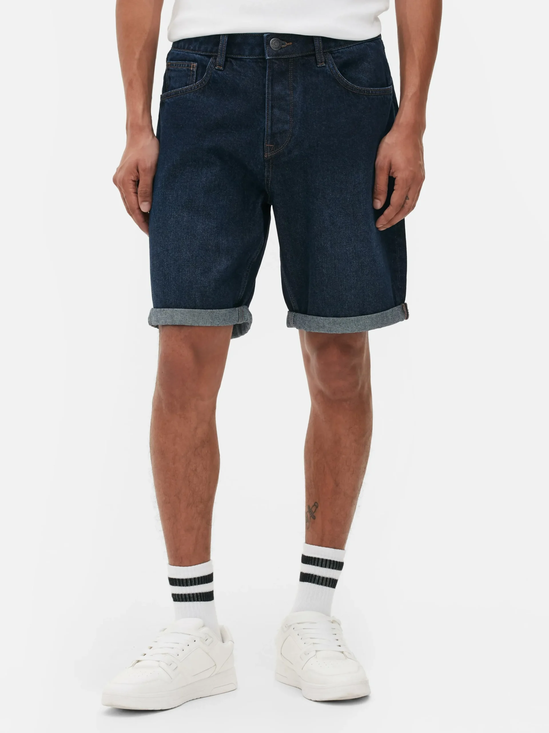 Shorts|Primark Short Droit En Jean Bleu foncé