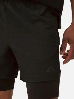 Shorts|Vêtements De Sport|Primark Short 2-en-1 Kappa X Noir