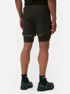Shorts|Vêtements De Sport|Primark Short 2-en-1 Kappa X Noir