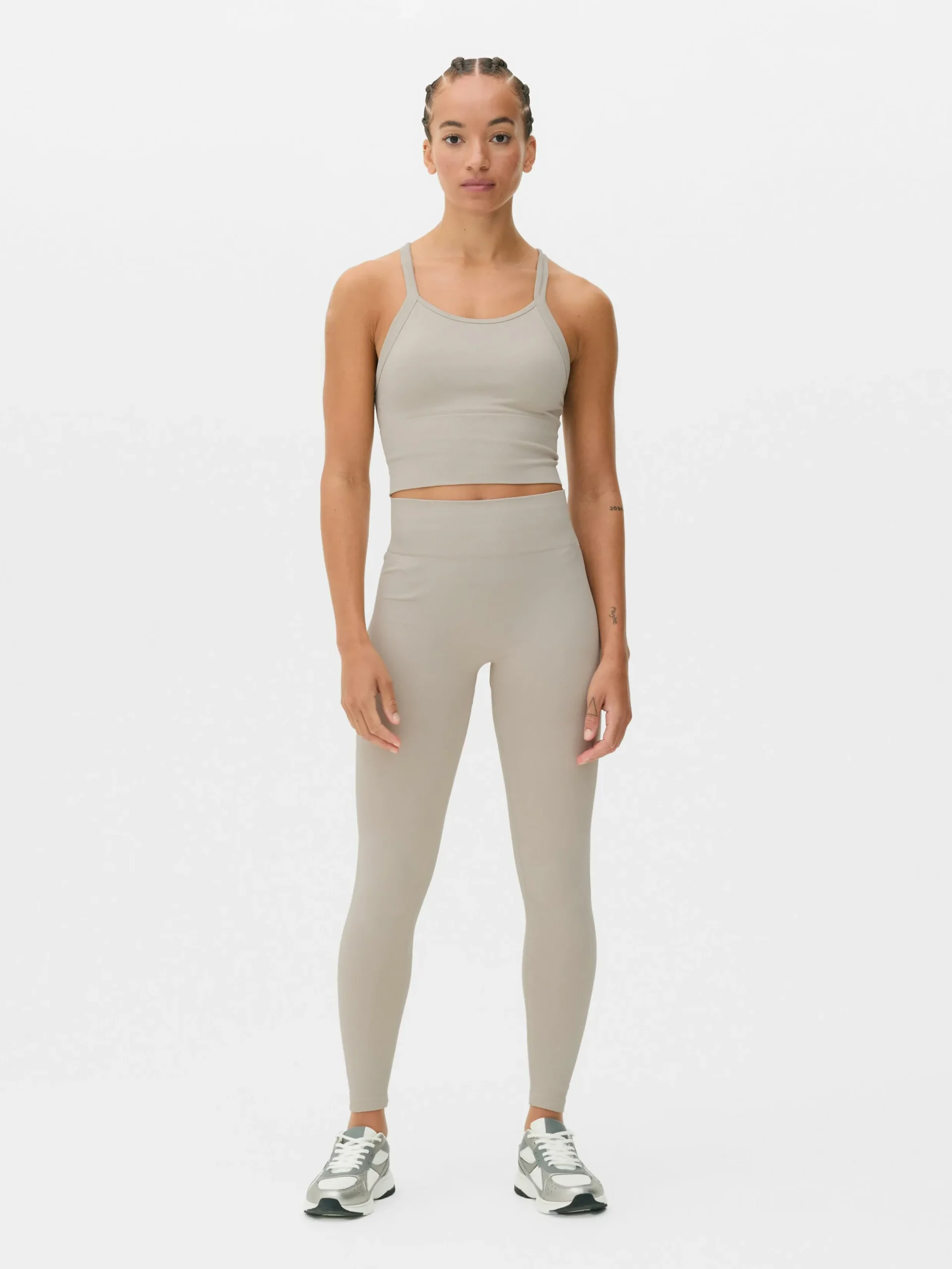 Vêtements De Sport|Primark Soutien-gorge De Sport à Dos Nageur Grège
