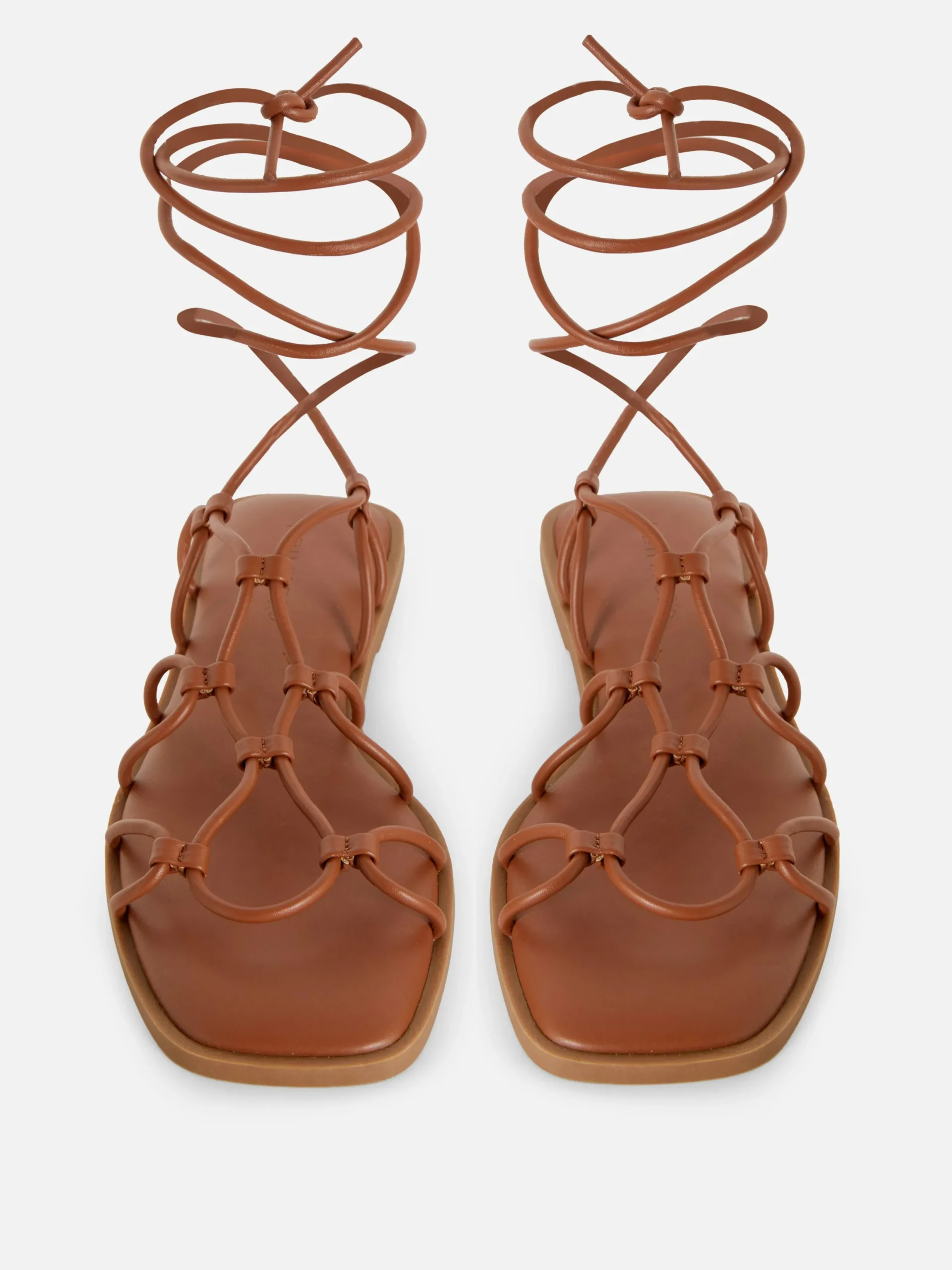 Sandales|Primark Spartiates à Brides Fauve