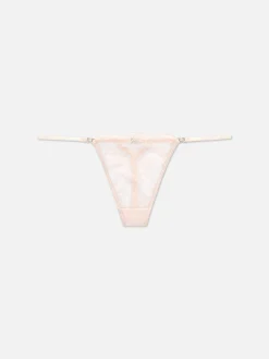 Culotte|Primark String En Dentelle Festonnée Rose