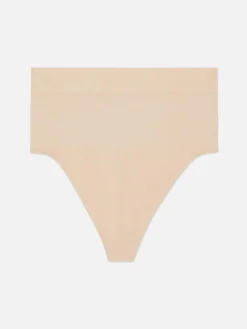 Sous-Vêtements Gainants|Primark String Gainant à Taille Haute Sans Couture Taupe