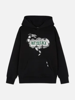Beetlejuice|Tout Halloween|Primark Sweat à Capuche à Motifs Multiples Beetlejuice Noir