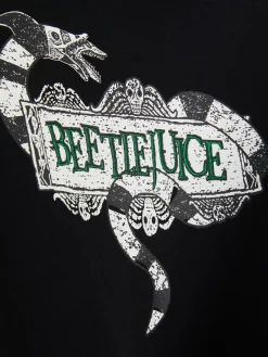 Beetlejuice|Tout Halloween|Primark Sweat à Capuche à Motifs Multiples Beetlejuice Noir