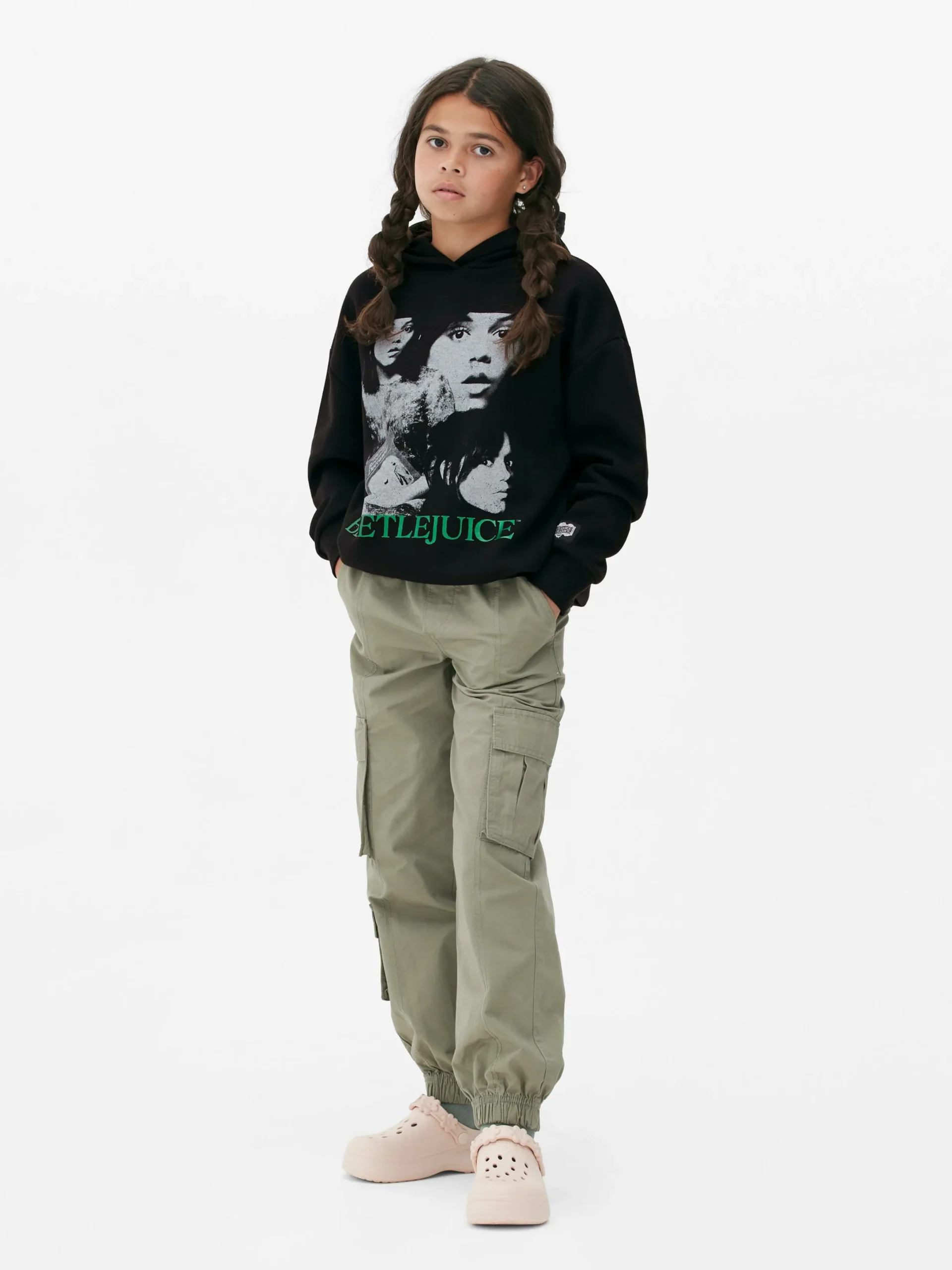 Tout Halloween|Sweats À Capuche Et Sweat-Shirts|Primark Sweat à Capuche Et Motif Sur Le Devant Beetlejuice Noir