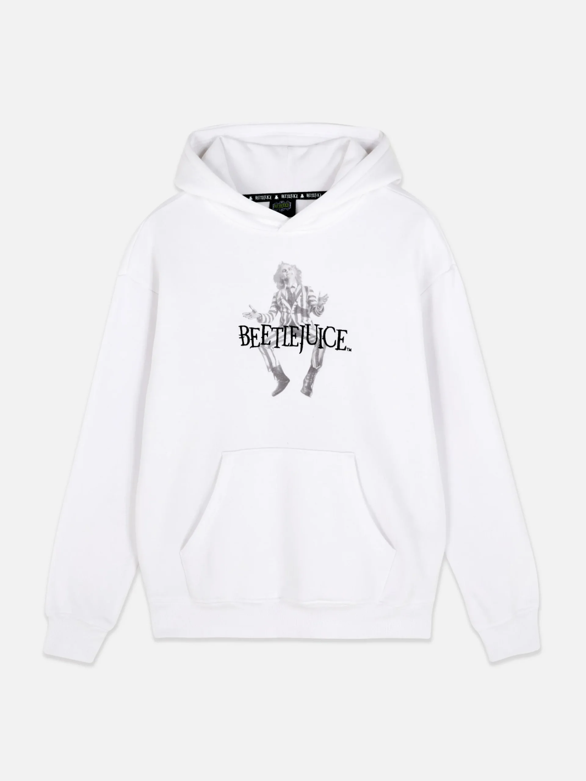Beetlejuice|Tout Halloween|Primark Sweat à Capuche Graphique Personnage Beetlejuice Blanc