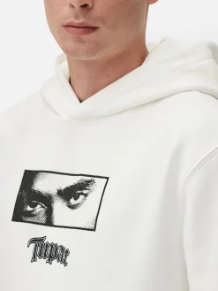 T-Shirts Et Sweat-Shirts À Motifs|Sweats À Capuche Et Sweat-Shirts|Primark Sweat à Capuche Graphique Tupac Écru
