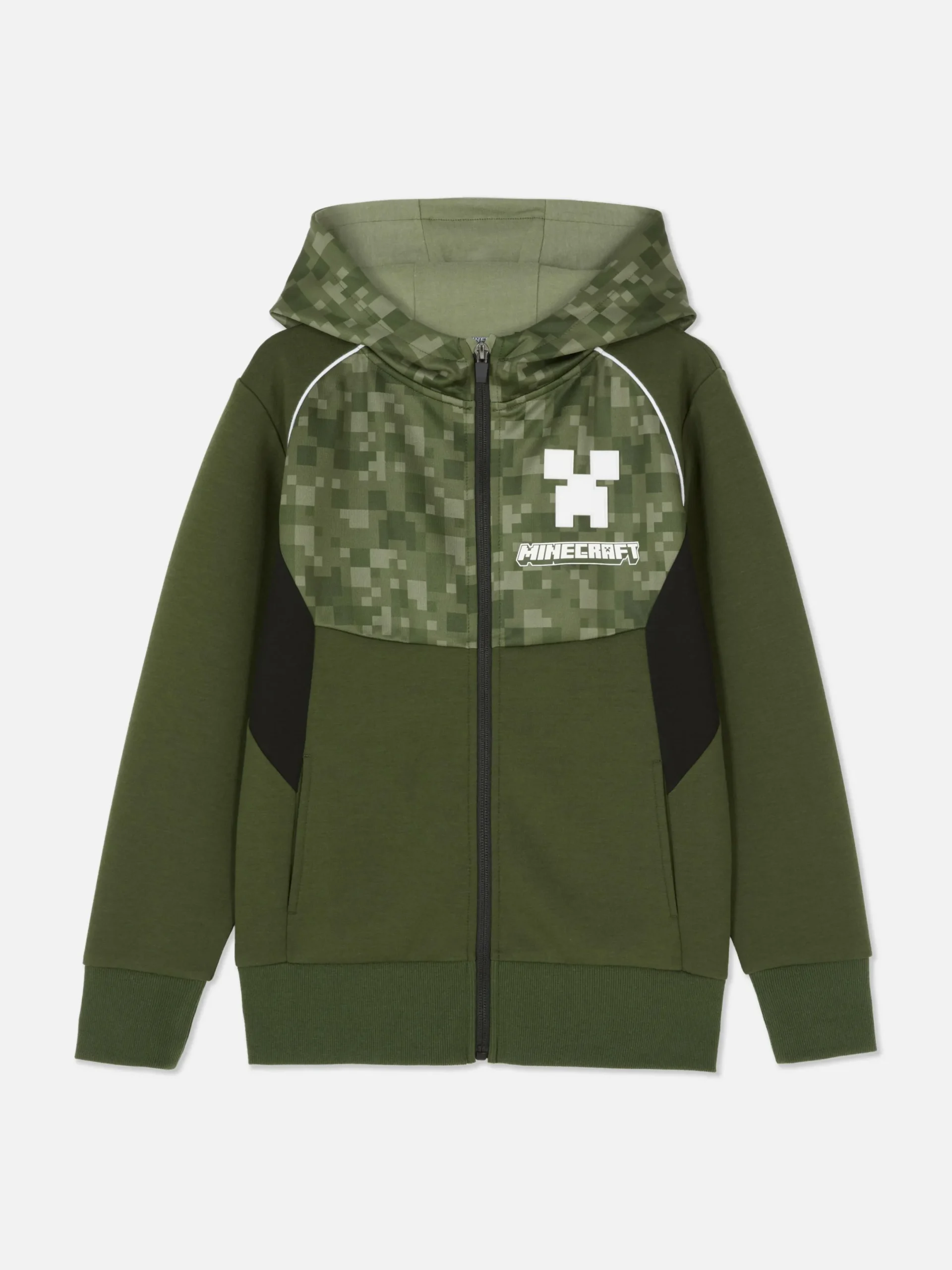 Sweats À Capuche Et Sweat-Shirts|Primark Sweat à Capuche Zippé Minecraft Kaki