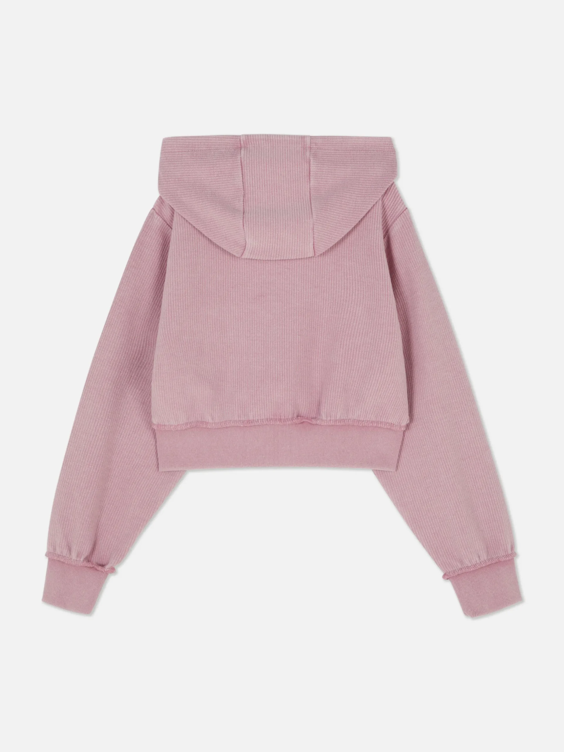 Sweats À Capuche Et Sweat-Shirts|Primark Sweat Côtelé Zippé à Capuche Rose