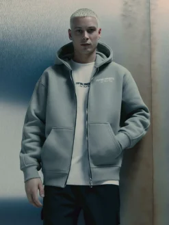 Sweats À Capuche Et Sweat-Shirts|Primark Sweat Zippé à Capuche Future Projects Vert clair