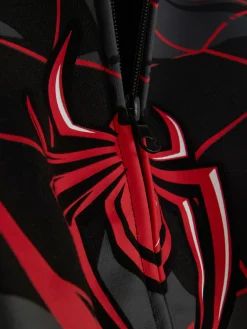 Déguisements Halloween Pour Enfants|Tout Halloween|Primark Sweat Zippé à Capuche Marvel Spider-Man Miles Morales Noir