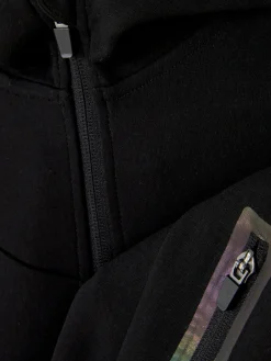 Sweats À Capuche Et Sweat-Shirts|Primark Sweat Zippé Contrecollé à Capuche à Coordonner Noir
