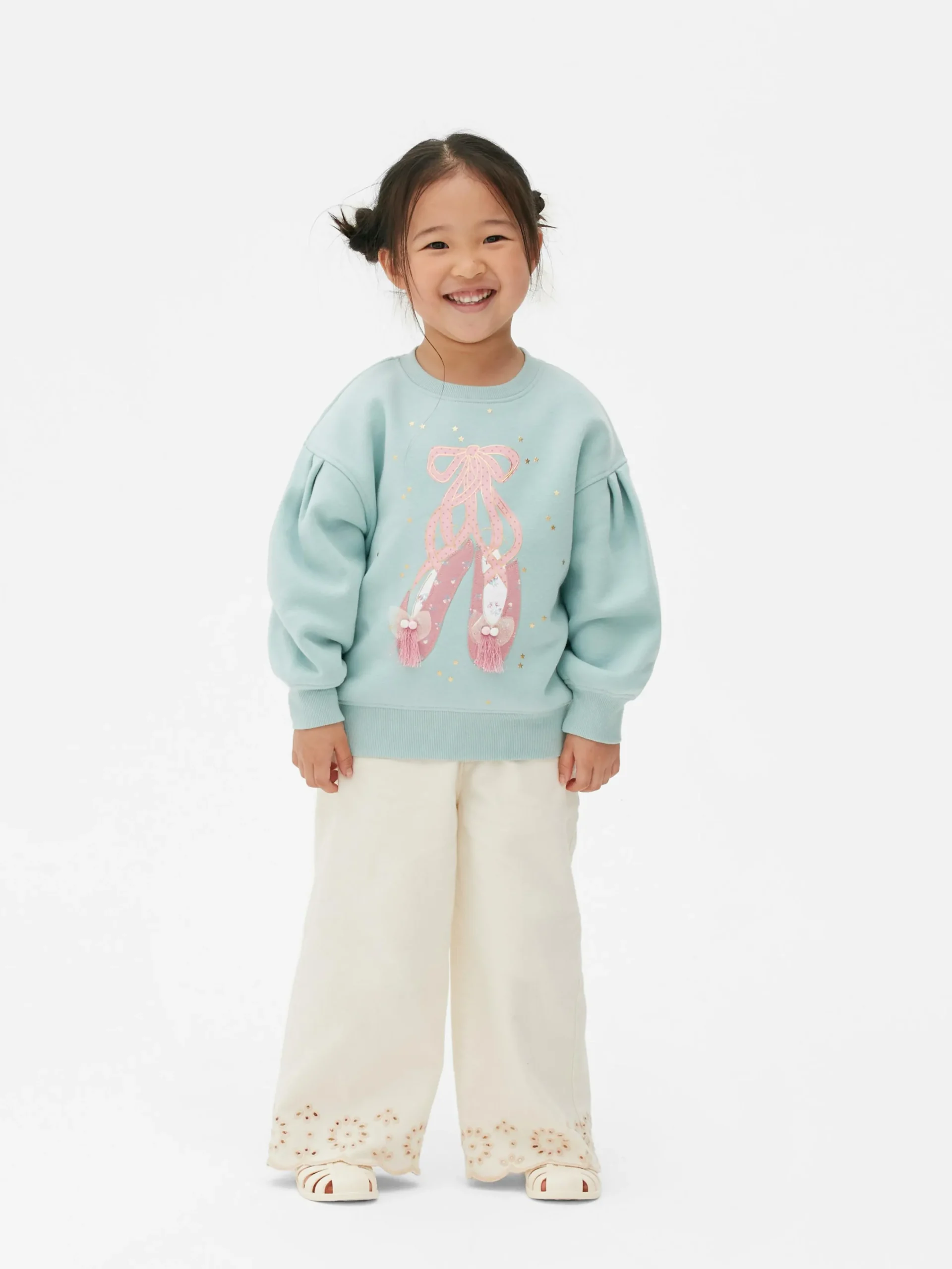 Sweats À Capuche Et Sweat-Shirts|Primark Sweat-shirt à Appliqué Ballerines Vert