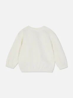 Pulls Et Gilets|Primark Sweat-shirt à Col Ras-du-cou Disney Le Roi Lion Simba Écru