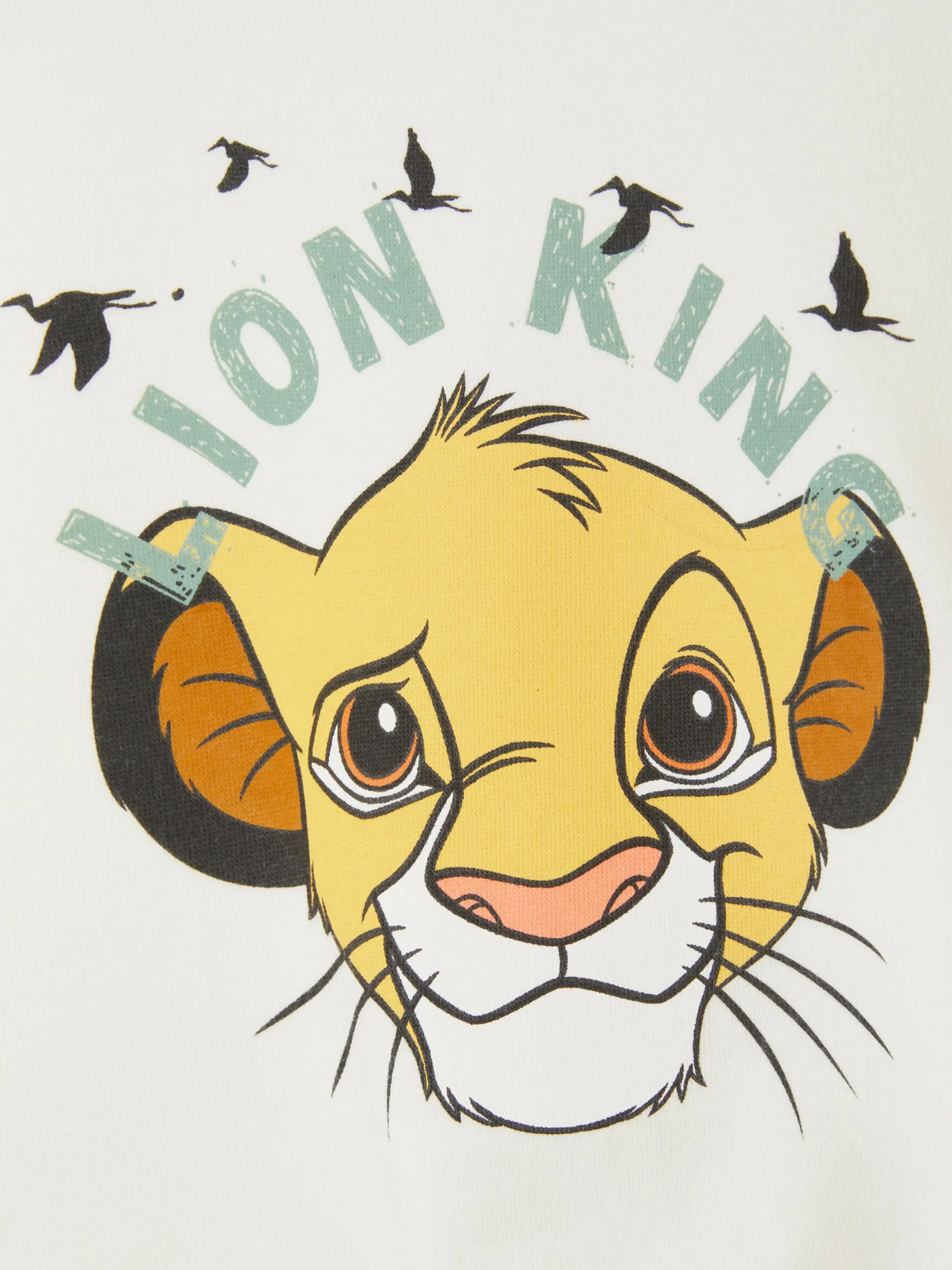 Pulls Et Gilets|Primark Sweat-shirt à Col Ras-du-cou Disney Le Roi Lion Simba Écru