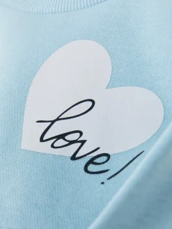 Pulls Et Gilets|Primark Sweat-shirt à Col Ras-du-cou à Coordonner Bleu clair