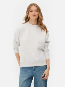 Sweats À Capuche Et Sweat-Shirts|Primark Sweat-shirt à Col Ras-du-cou Classique Gris chiné