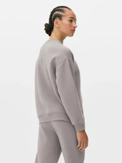 Sweats À Capuche Et Sweat-Shirts|Primark Sweat-shirt à Col Ras-du-cou Avec Message Gris