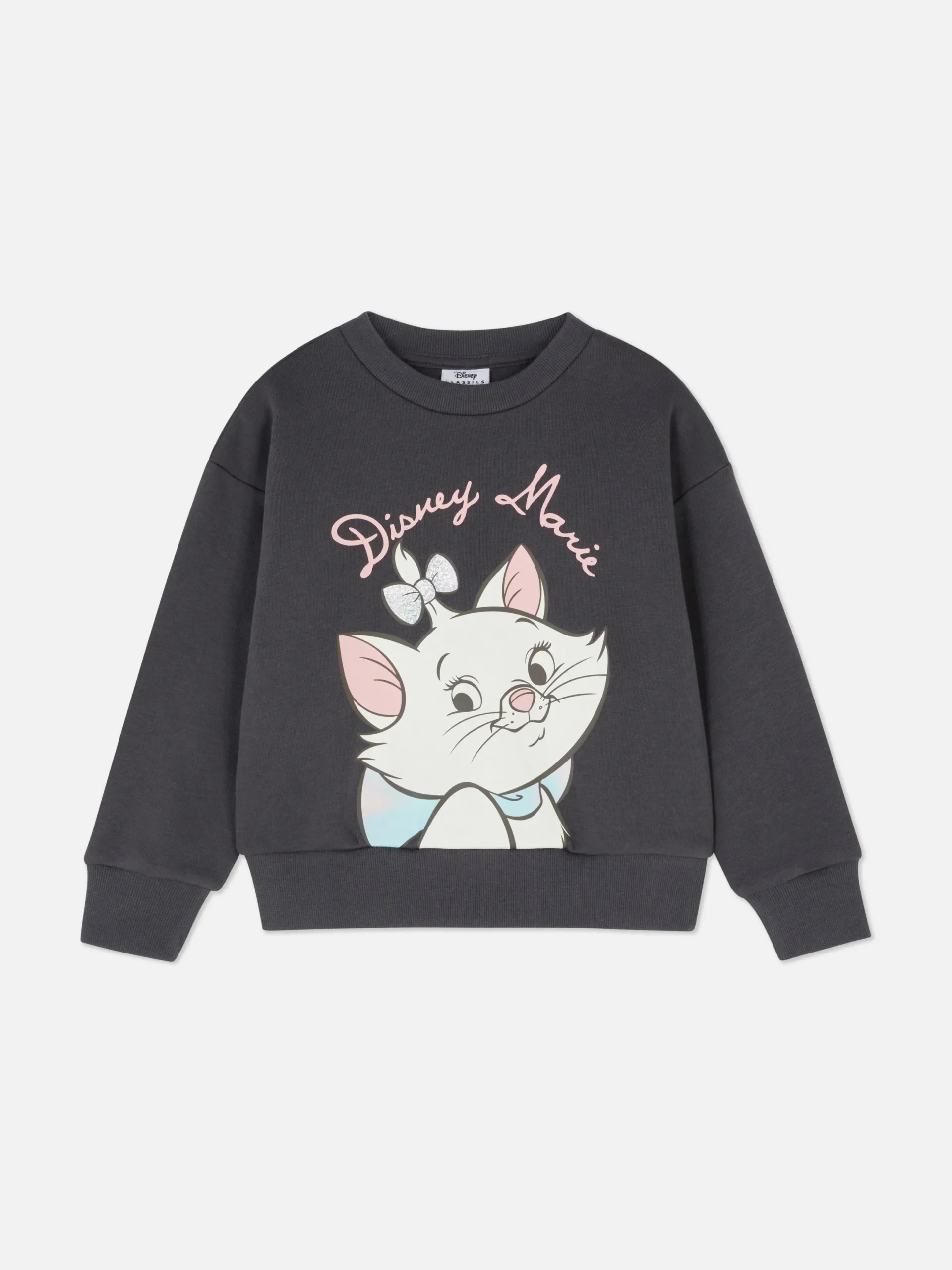 Sweats À Capuche Et Sweat-Shirts|Primark Sweat-shirt à Col Ras-du-cou Disney Les Aristochats Marie Anthracite