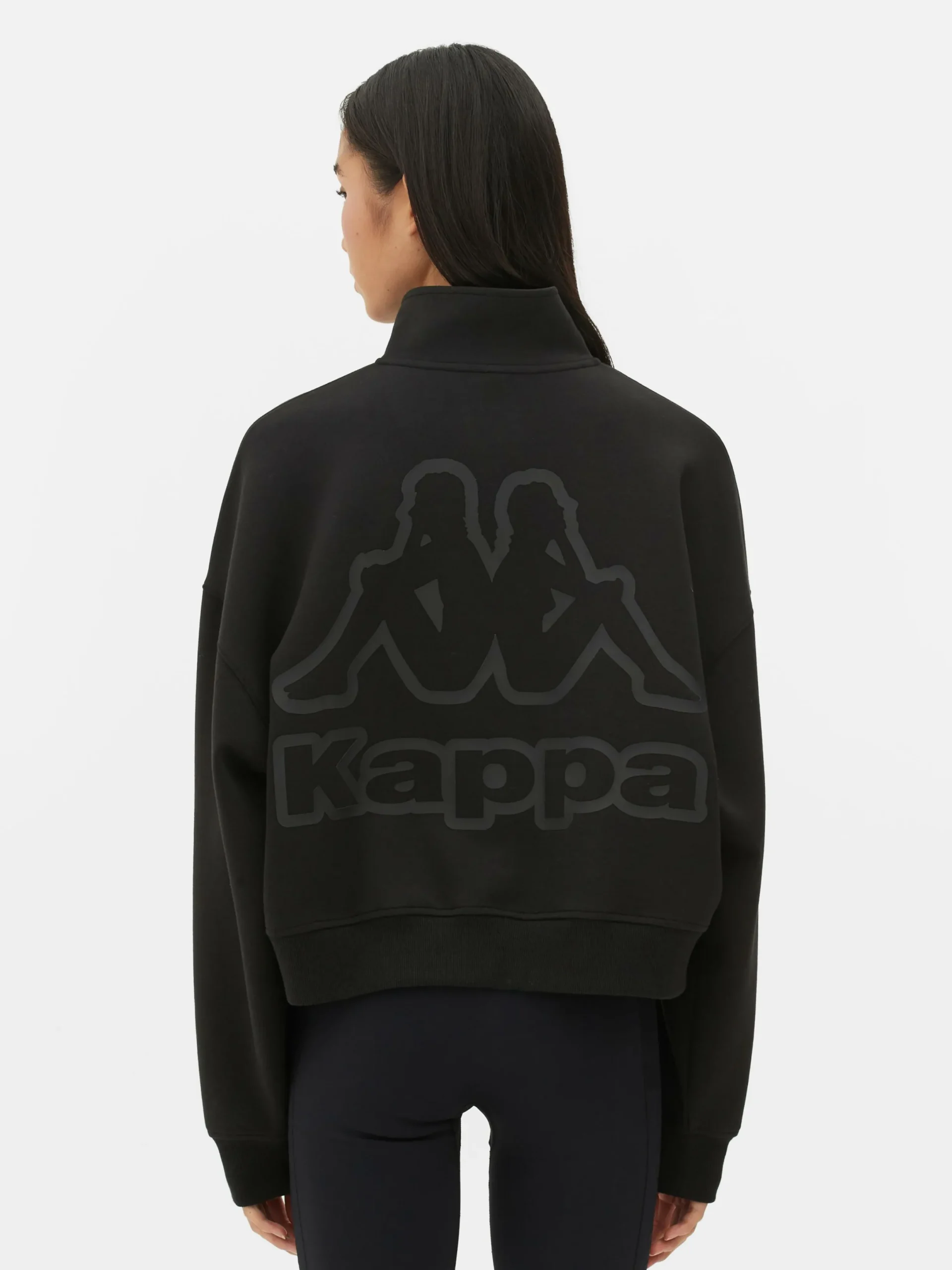 Vêtements De Sport|Primark Sweat-shirt à Col Zippé Kappa X Noir