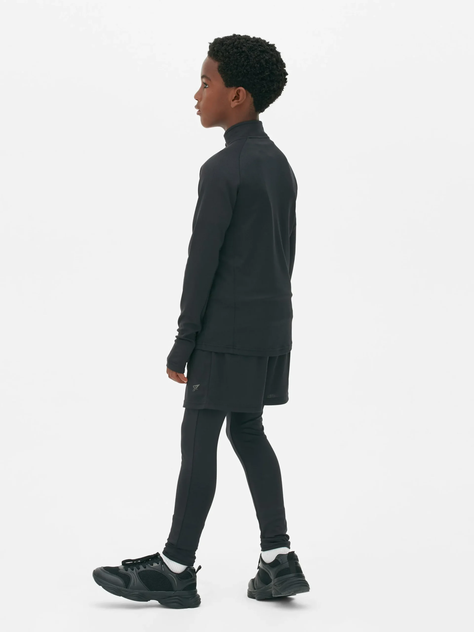 Hauts Et T-Shirts|Vêtements De Sport|Primark Sweat-shirt à Col Zippé Performance Noir