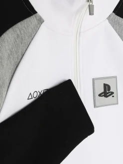 Sweats À Capuche Et Sweat-Shirts|Primark Sweat-shirt à Col Zippé PlayStation Noir/Blanc