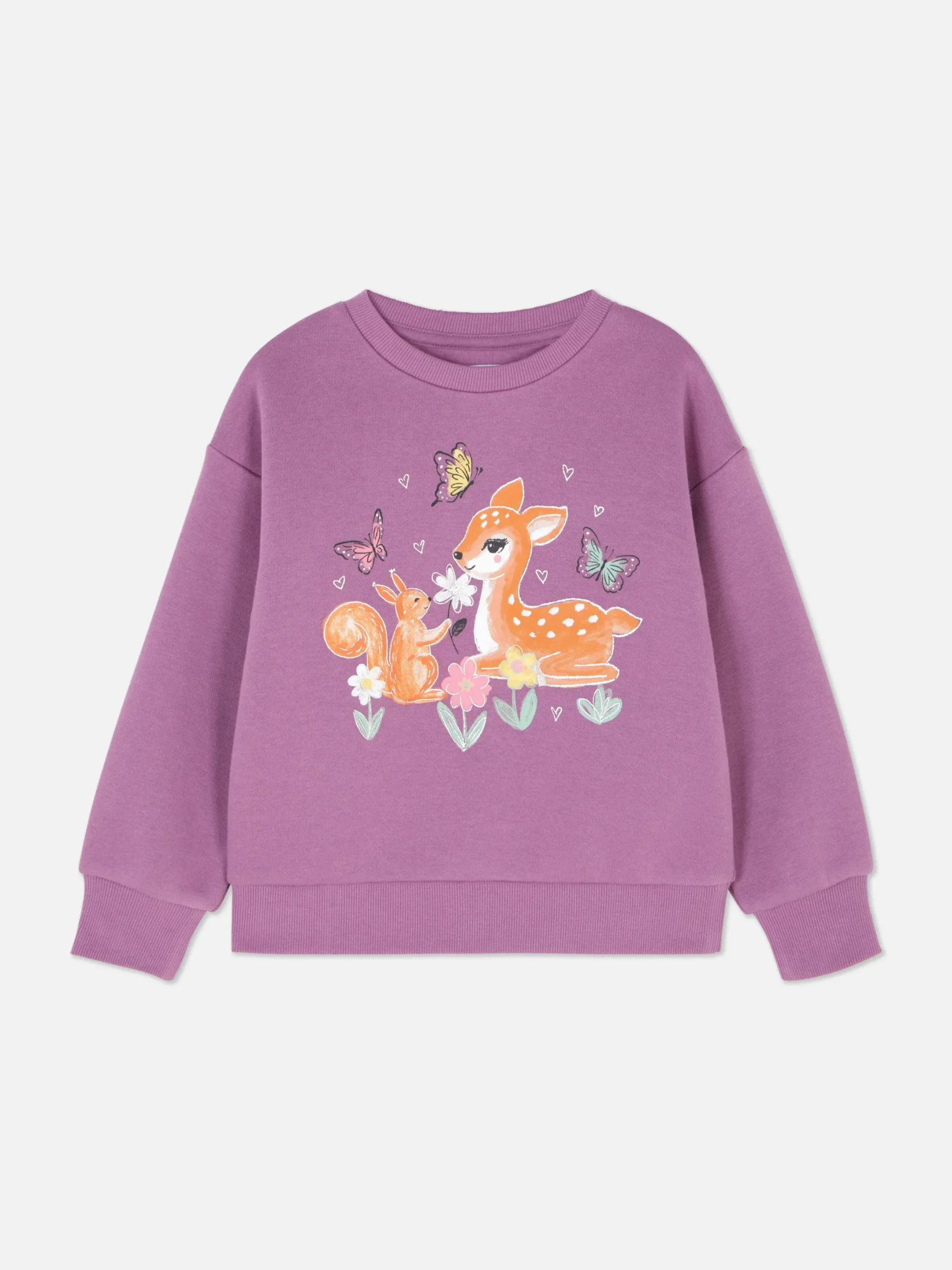Sweats À Capuche Et Sweat-Shirts|Primark Sweat-shirt à Manches Longues Essential Violet