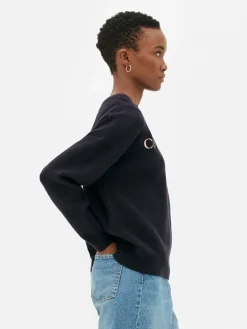 Sweats À Capuche Et Sweat-Shirts|Primark Sweat-shirt à Message Sur Le Devant Bleu marine