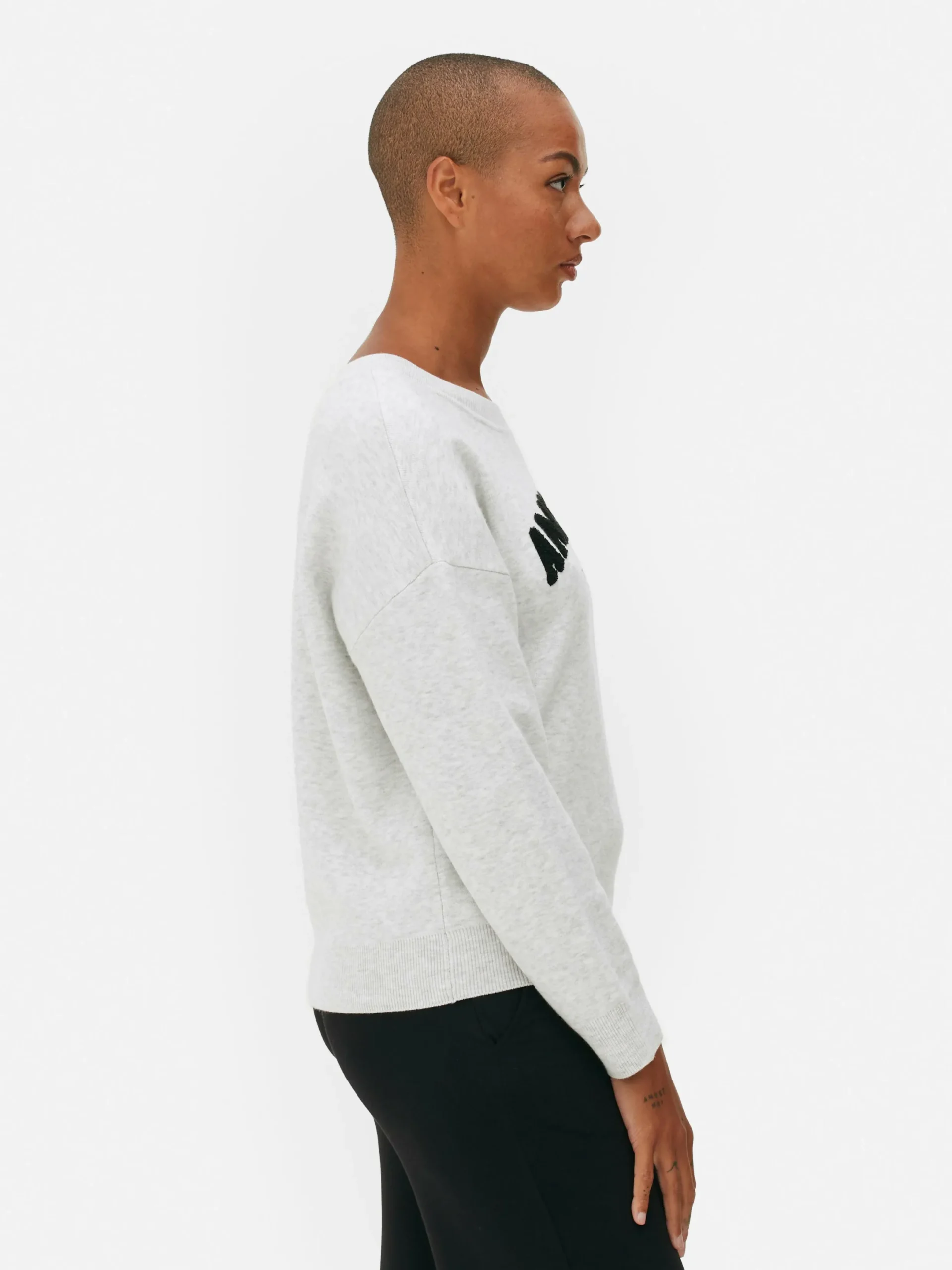 Sweats À Capuche Et Sweat-Shirts|Primark Sweat-shirt à Message Sur Le Devant Gris chiné