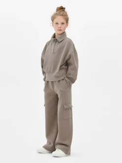Sweats À Capuche Et Sweat-Shirts|Primark Sweat-shirt Délavé à L'acide à Col Cheminée Marron