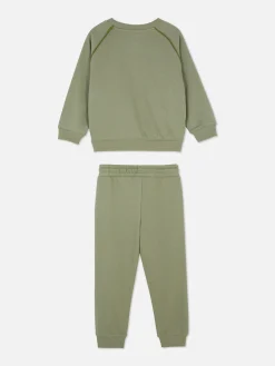 Ensembles Et Tenues|Primark Sweat-shirt Et Bas De Jogging Dinosaure Coordonnés Kaki