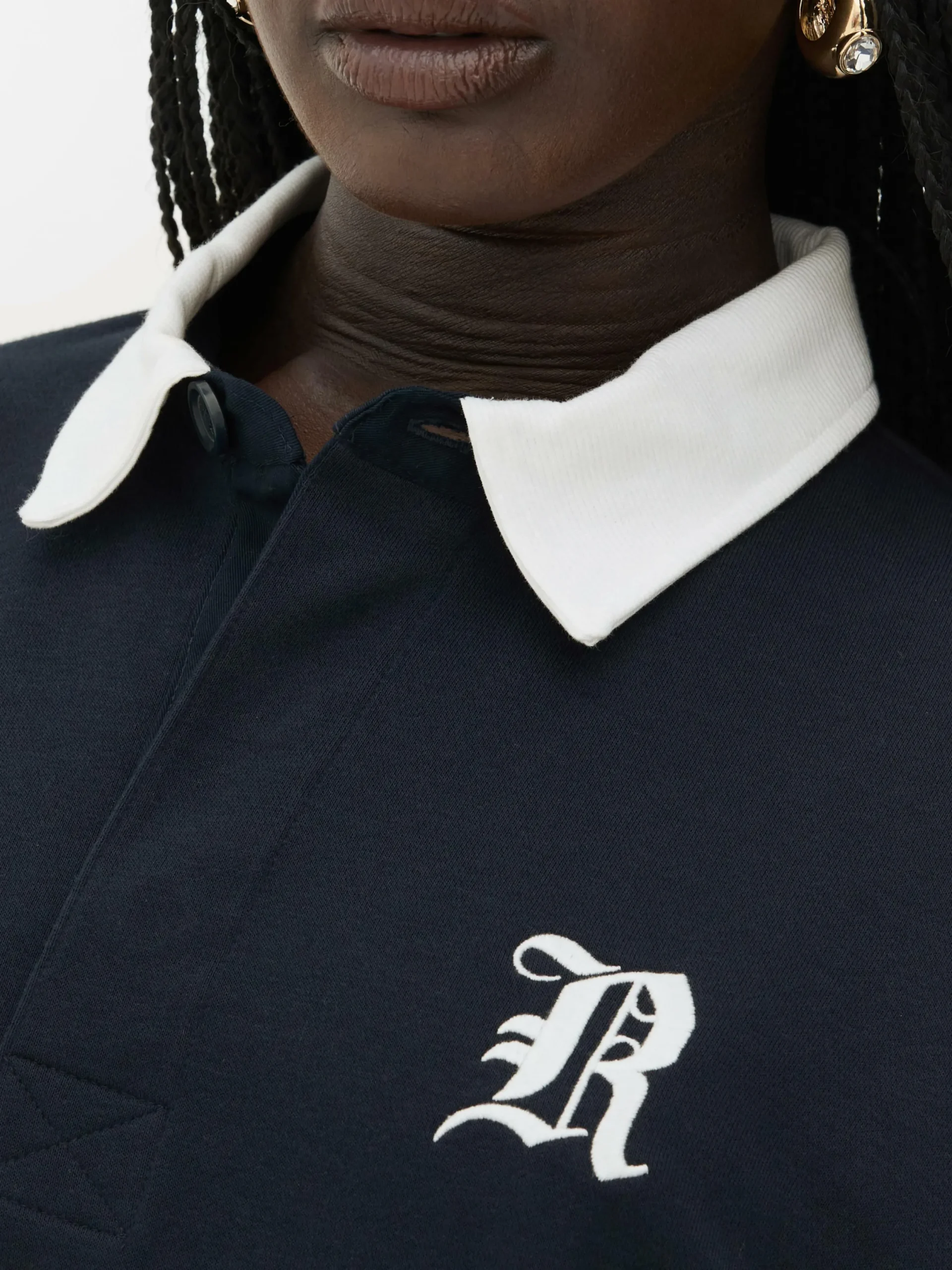 Hauts Et T-Shirts|Primark Sweat-shirt Façon Polo Oversize Rita Ora Bleu marine