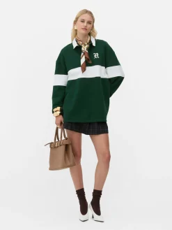 Hauts Et T-Shirts|Primark Sweat-shirt Façon Polo Oversize Rita Ora Vert
