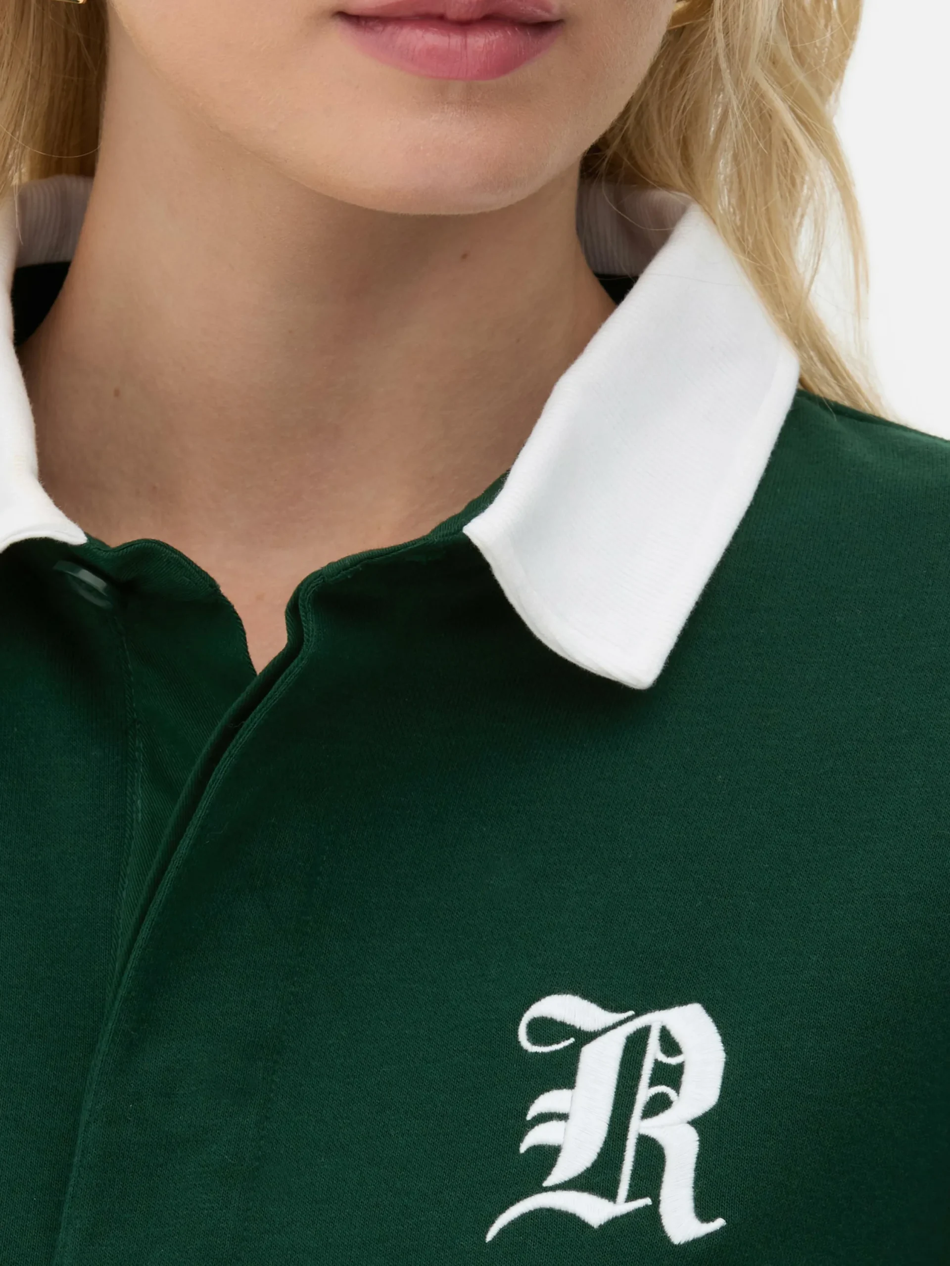 Hauts Et T-Shirts|Primark Sweat-shirt Façon Polo Oversize Rita Ora Vert