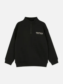 Sweats À Capuche Et Sweat-Shirts|Primark Sweat-shirt Graphique à Col Cheminée Noir