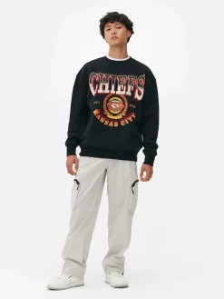 T-Shirts Et Sweat-Shirts À Motifs|Sweats À Capuche Et Sweat-Shirts|Primark Sweat-shirt Graphique NFL Kansas City Chiefs Noir