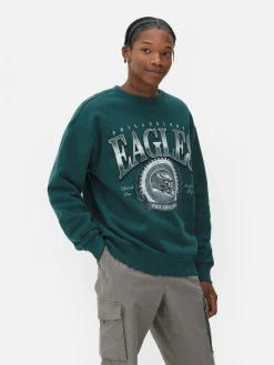 T-Shirts Et Sweat-Shirts À Motifs|Sweats À Capuche Et Sweat-Shirts|Primark Sweat-shirt Graphique NFL Philadelphia Eagles Bleu sarcelle