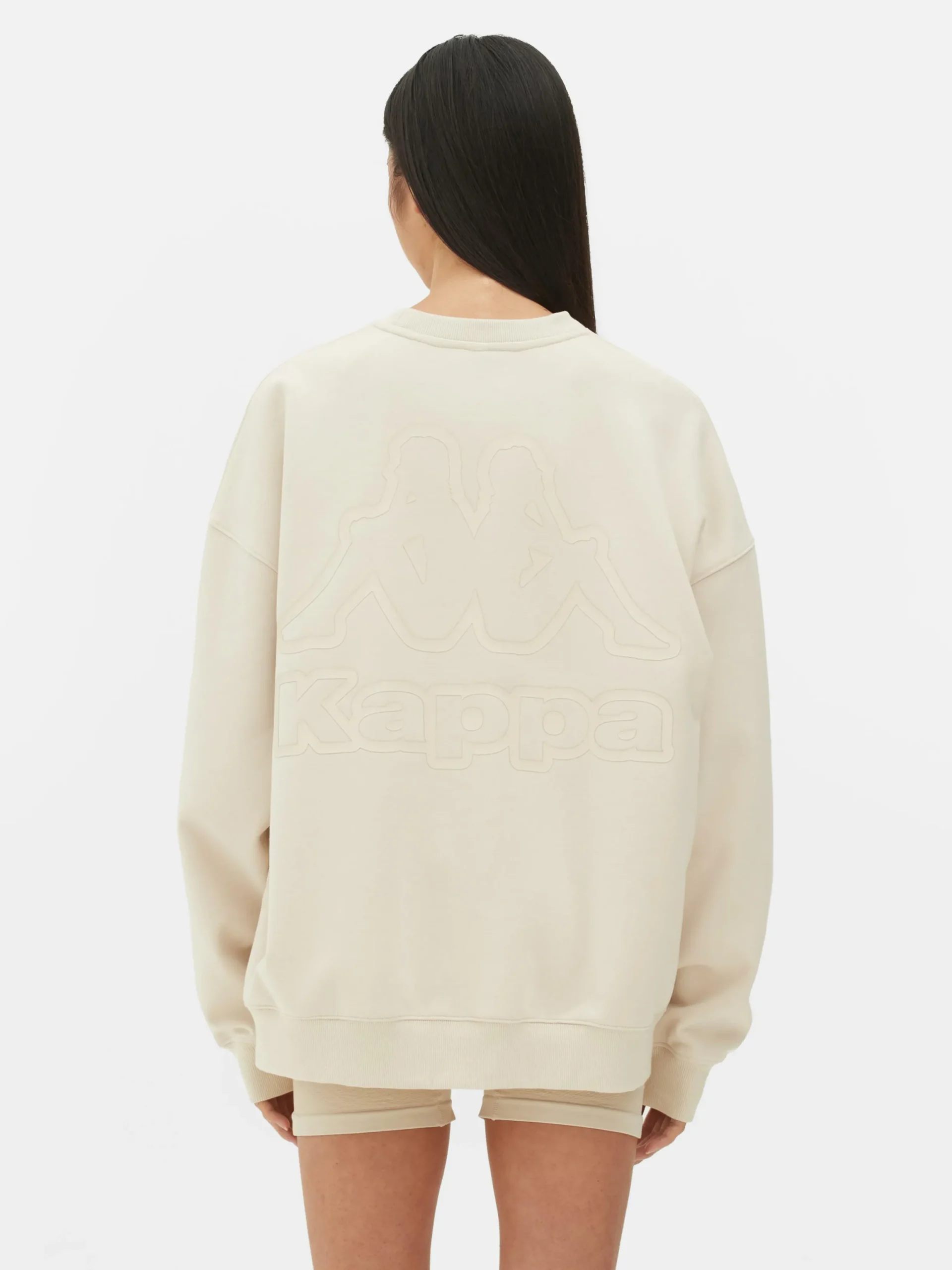 Vêtements De Sport|Primark Sweat-shirt Graphique Oversize Kappa X Écru