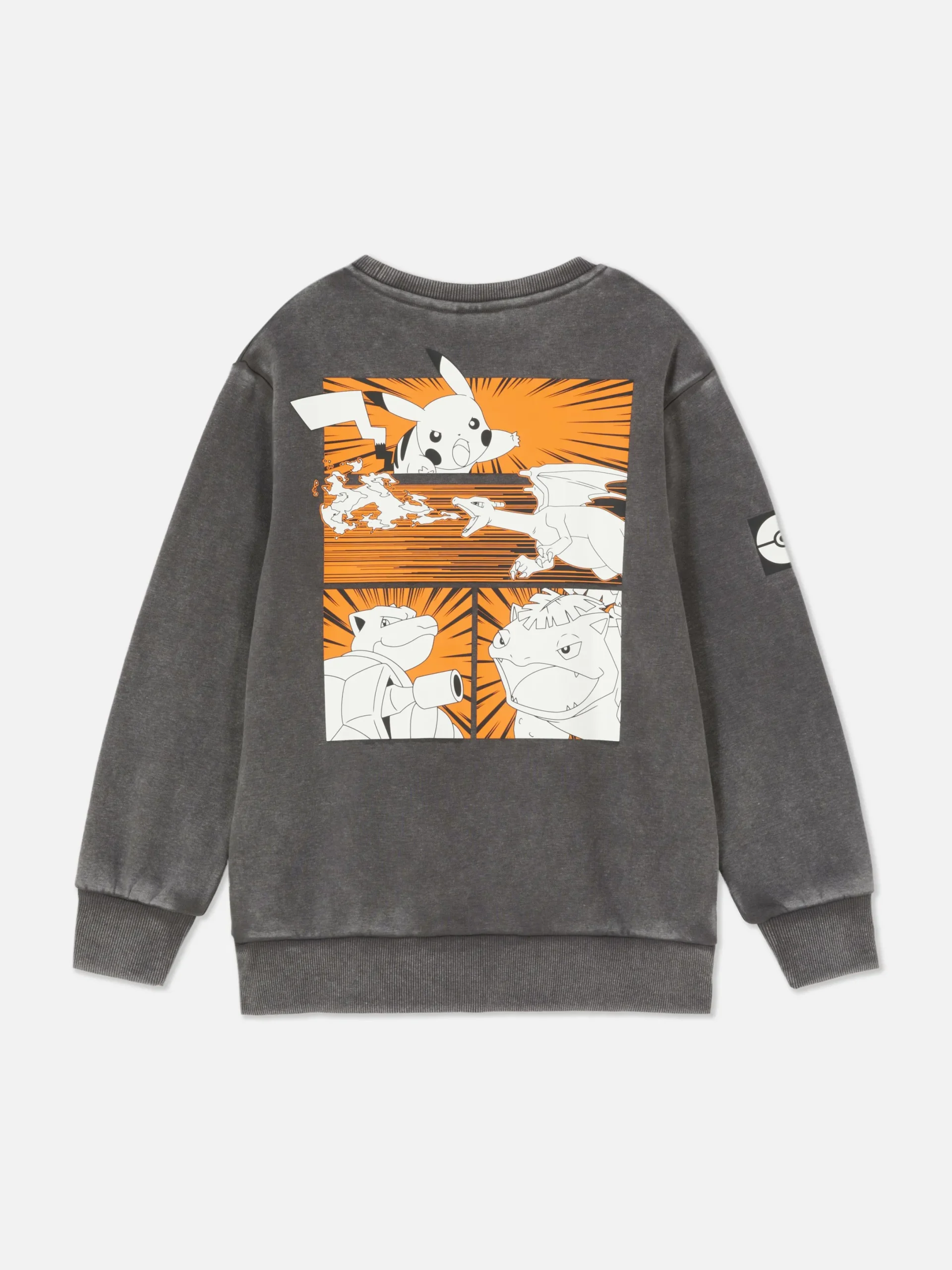 Sweats À Capuche Et Sweat-Shirts|Primark Sweat-shirt Graphique Pokémon Gris foncé