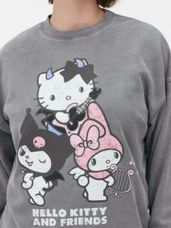 Sweats À Capuche Et Sweat-Shirts|Primark Sweat-shirt Hello Kitty And Friends à Coordonner Anthracite